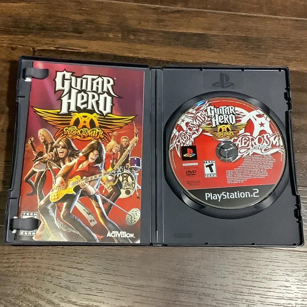 Guitar Hero Aerosmith PlayStation 2 PS2 Game Complete CIB Activision 2008 NTSC